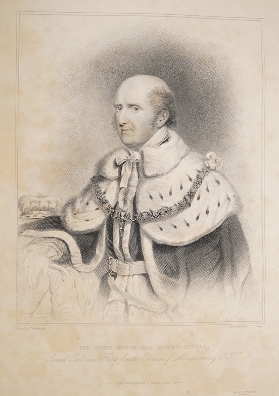 Horsfield, Rev. Thomas Walker – The History, Antiquities and Topography of the County of Sussex, 2 vol., 2 engraved portrait frontispieces, 54 plates, 2 folding maps, original boards with morocco spines, Lewes & London,